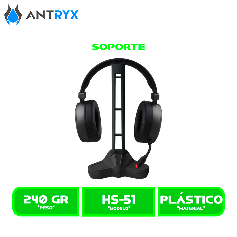 SOPORTE DE AUDIFONO ANTRYX HS-51 (AHS-51KN)