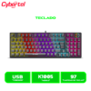 TECLADO CYBERTEL STRIKER CBX K1005 RAINBOW GAMING MECANICO 96KEYS USB