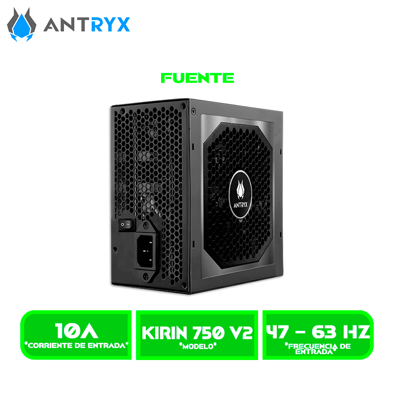 KIRIN 750 V2 1 FUENTE DE PODER ANTRYX KIRIN V2 750W 80PLUS BRONZE (AP-KB750)