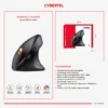 MOUSE CYBERTEL DIAMOND 3 (CYB M521) VERTICAL, BT, WIFI, RECARGABLE