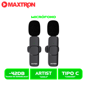 MX M168 + MICROFONO INALÁMBRICO MAXTRON ARTIST MX M168+ STREAMING SOLAPERO USB C