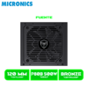 FUENTE DE PODER MICRONICS ATX MIC P80B-500W 80 PLUS BRONZE