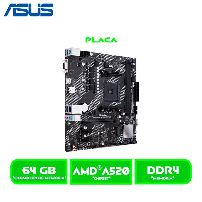 PLACA ASUS PRIME A520M-K AMD SOCKET AM4