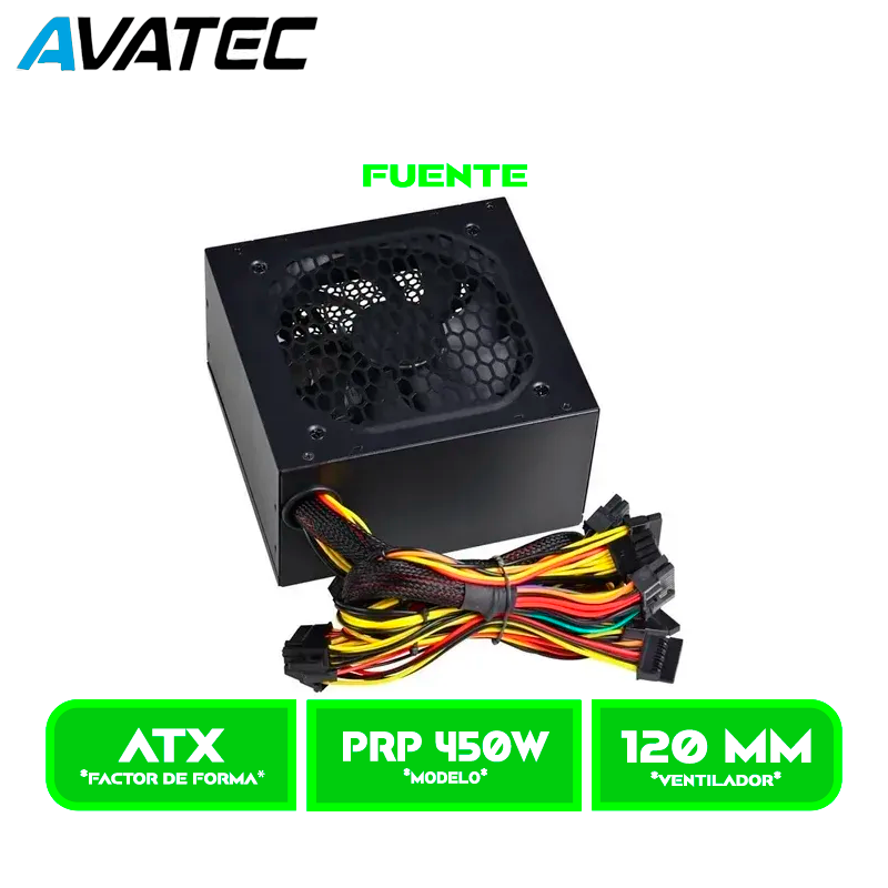 FUENTE DE PODER AVATEC PSA-PRP 450W ENERMAX