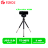 CAMARA WEB TEROS TE-9072 2K CON MICROFONO USB 2.0