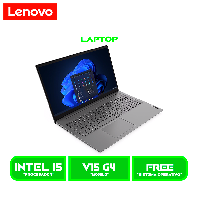 LAPTOP LENOVO V15 G4 IRU INTEL CORE i5 13420H 2.1GHZ, RAM 8GB, SSD 512GB,15.6" FHD, FREEDOS (83A100GJLM)