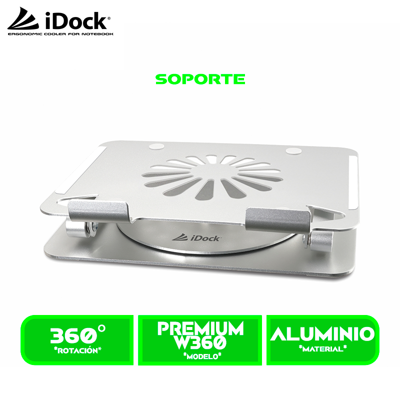 i60 Galaxy 3 SOPORTE PARA LAPTOP IDOCK GALAXY i60 GIRATORIO 360 GRADO AJUSTABLE, PLEGABLE