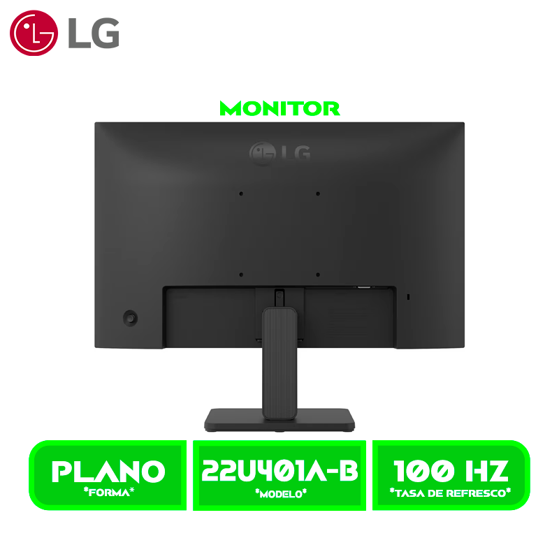 MONITOR LG 22" LED (22U401A-B) PANEL VA FHD,100HZ, 1MS, 1 HDMI