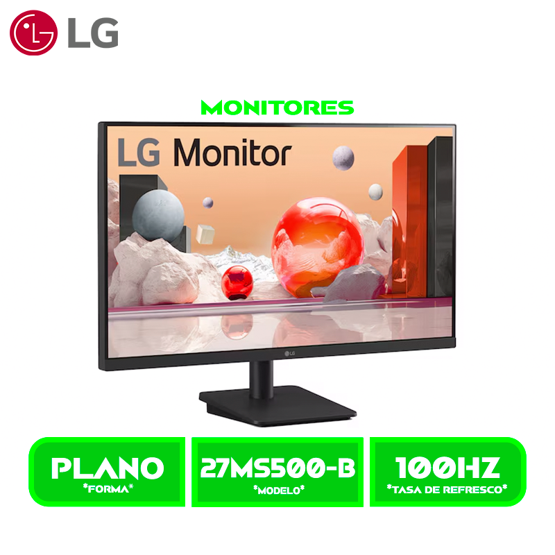 MONITOR LG LED (27MS500-B) 27" FHD IPS 1920x1080/ 100HZ/5M HDMI