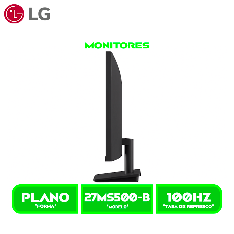MONITOR LG LED (27MS500-B) 27" FHD IPS 1920x1080/ 100HZ/5M HDMI