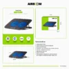 COOLER AIRBOOM TWISTER AB 011 2FAN LED BLUE 12.5 CM