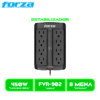 ESTABILIZADOR FORZA, FVR-902 900VA 450W, 8 TOMAS NEMA