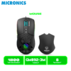 MOUSE MICRONICS MIRAGE 3 GAMER LED RGB MIC (GM892-3M) BT, WIFI, RECARGABLE, 7B, 4800 DP