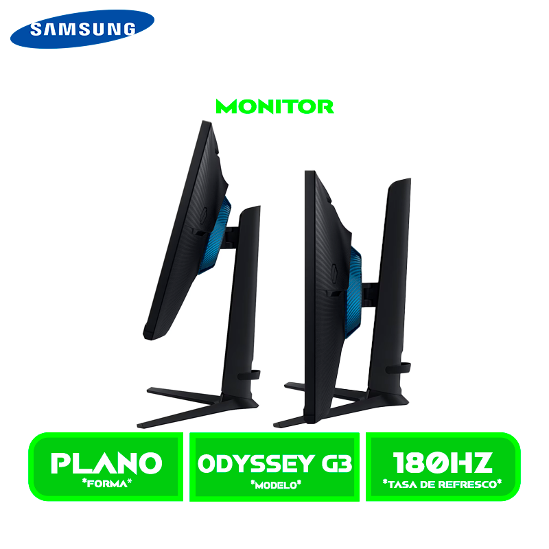 MONITOR SAMSUNG GAMING ODYSSEY G3 LS27DG300ELXPE/ 180HZ/ 1MS FreeSync/ 27"