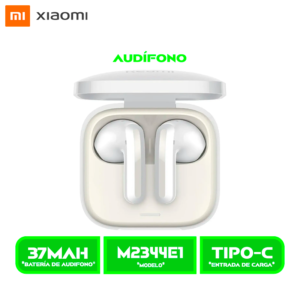 AUDÍFONOS XIAOMI REDMI BUDS 6 (M2344E1) ACTIVE BT. WHITE/BLANCO