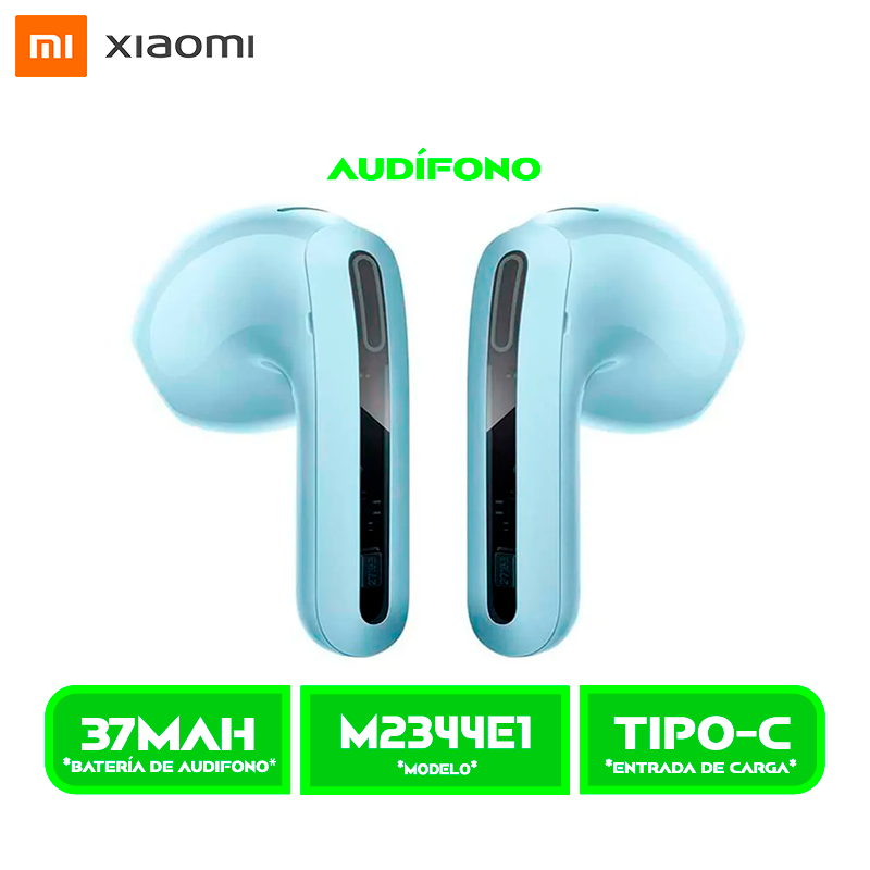 AUDÍFONOS XIAOMI REDMI BUDS 6 (M2344E1) ACTIVE BT. BLUE/AZUL