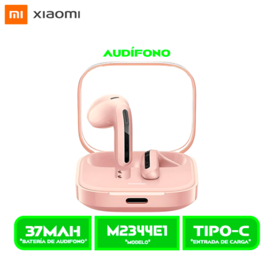 AUDÍFONOS XIAOMI REDMI BUDS 6 (M2344E1) ACTIVE BT. PINK/ROSADO
