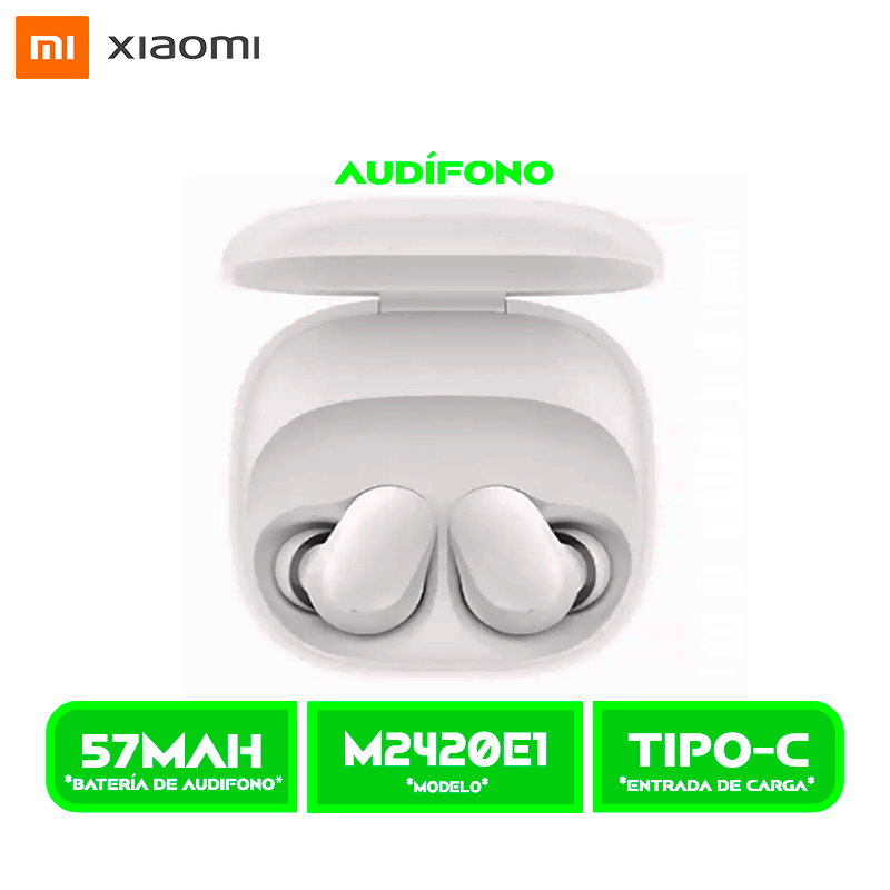 AUDÍFONOS XIAOMI REDMI BUDS 6 (M2420E1) PLAY -BT. WHITE/BLANCO