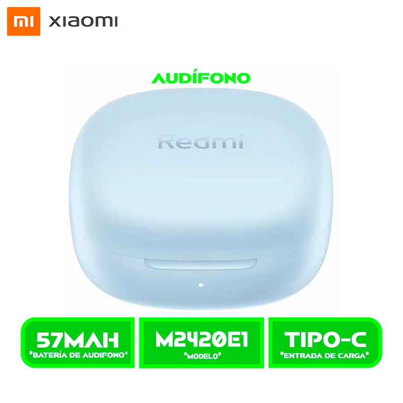 AUDÍFONOS XIAOMI REDMI BUDS 6 (M2420E1) PLAY -BT. BLUE/AZUL