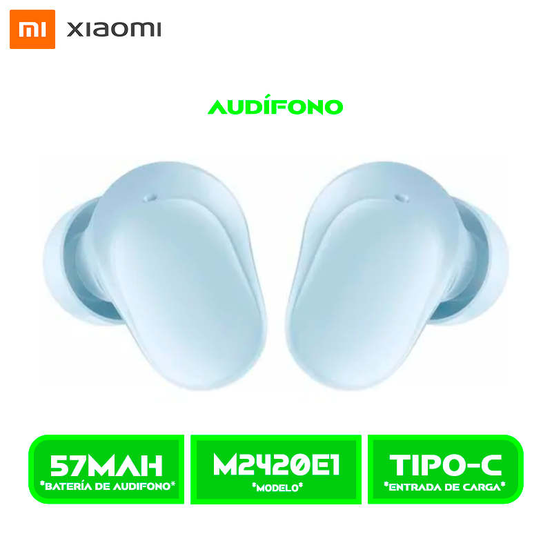AUDÍFONOS XIAOMI REDMI BUDS 6 (M2420E1) PLAY -BT. BLUE/AZUL