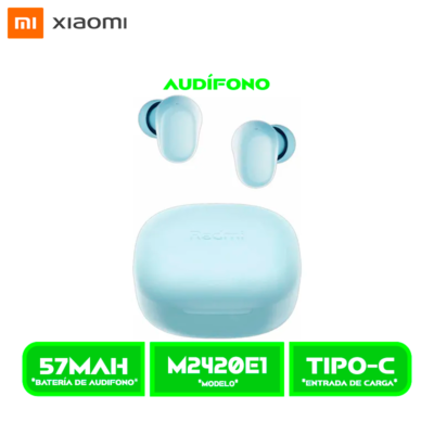 AUDÍFONOS XIAOMI REDMI BUDS 6 (M2420E1) PLAY -BT. BLUE/AZUL