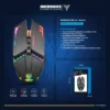 MOUSE MICRONICS RANGER RX MIC M822RX WIFI RECARGABLE 7 LEDS 7B 4800 DP