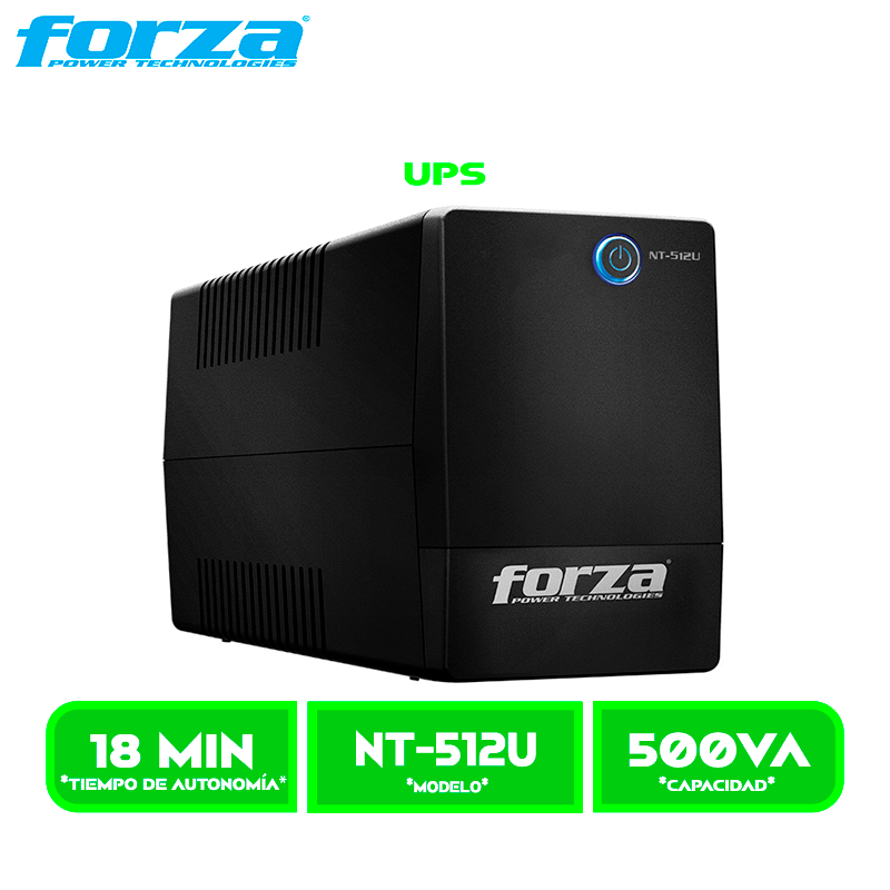 UPS FORZA 500VA MOD. NT-512U 250W 220V 6TOMAS