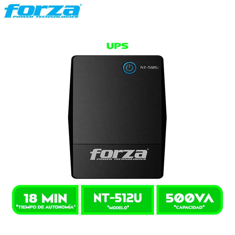 UPS FORZA 500VA MOD. NT-512U 250W 220V 6TOMAS