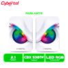 PARLANTE CYBERTEL EXXPERT+ 2.0 (CBX S301W) 3.5MM , USB, RGB, WHITE