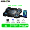 COOLER AIRBOOM SUPREMES 5 AB 034 5FAN 7CM +1FAN 10CM USB