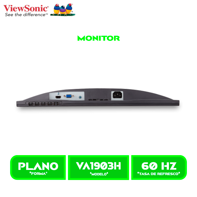 MONITOR VIEW SONIC LED 18.5 MD. (VA1903H) 1366X768,VGA-HDMI.