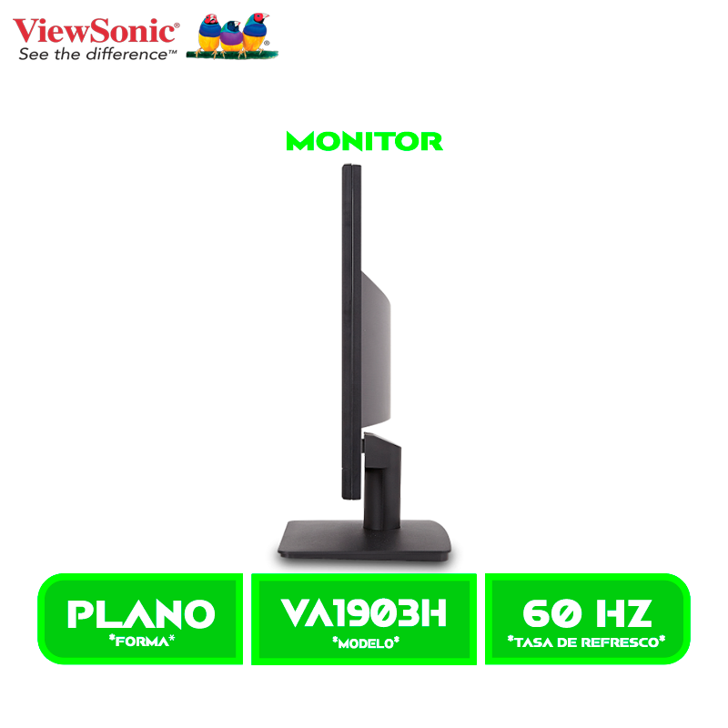 MONITOR VIEW SONIC LED 18.5 MD. (VA1903H) 1366X768,VGA-HDMI.