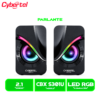 PARLANTE CYBERTEL EXXPERT+ 2.0 (CBX S301U) 3.5MM , USB, RGB, BLACK