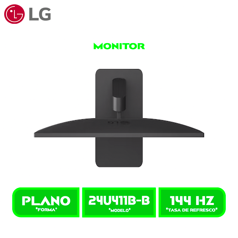 MONITOR LG LED 24 IPS (24U411B-B) 144Hz 1ms MBR 1 X HDMI 1 X DSUB VGA HDR10 99 sRGB Borderless Tilt