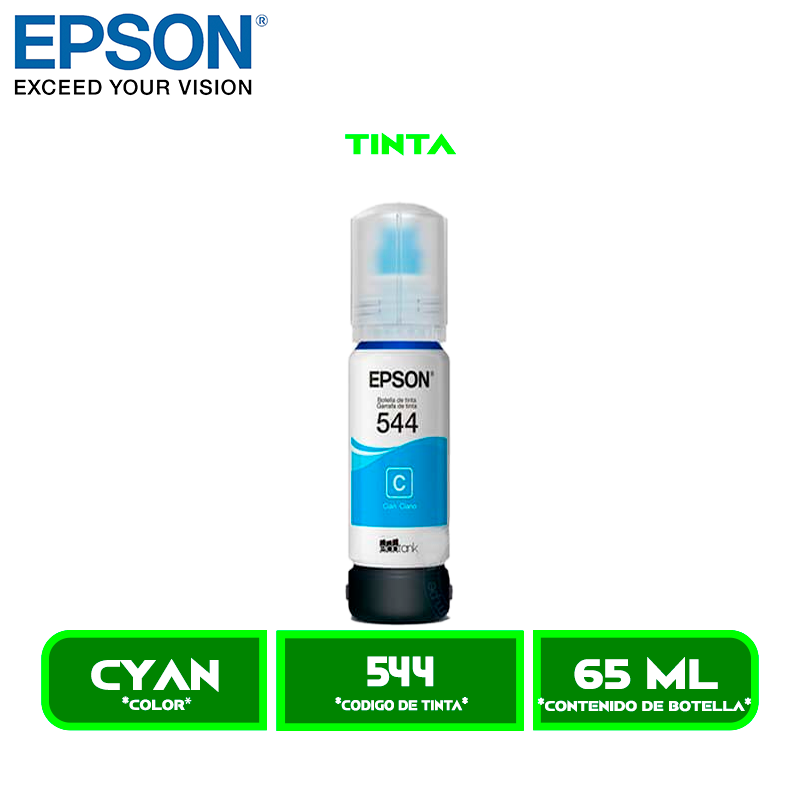 TINTA EPSON T544220-AL CYAN P L1110/L3110/L3150/L3160/L5190