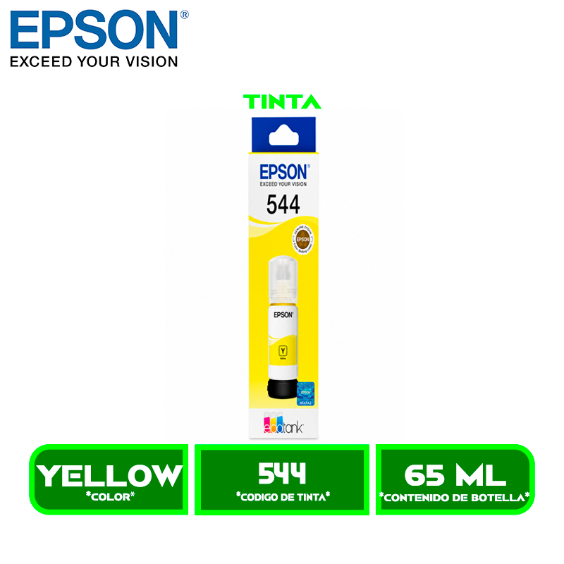 TINTA EPSON T544420-AL YELLOW P L1110/L3110/L3150/L3160/L5190