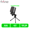 MICROFONO FIFINE AMPLIGAME A6V RGB CONDENSADOR USB BLACK/NEGRO