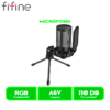 MICROFONO FIFINE AMPLIGAME A6V RGB CONDENSADOR USB BLACK/NEGRO