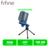 MICROFONO FIFINE AMPLIGAME A6V RGB CONDENSADOR USB BLUE/AZUL