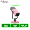 MICROFONO FIFINE AM8 DINAMICO PINK/ROSADO