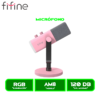 MICROFONO FIFINE AM8 DINAMICO PINK/ROSADO
