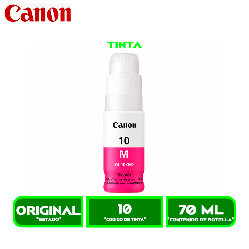 TINTA CANON GI-10<M> MAGENTA (G5010/G6010/G7010)