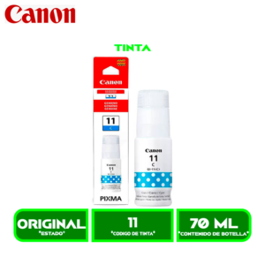 CANON 11 cyan TINTA CANON GI-11<C> CYAN (G2160/G3160/G4170)