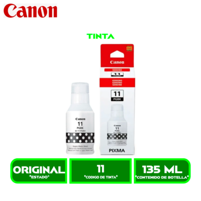 TINTA CANON GI-11<N> NEGRO (G2160/G3160/G4170)