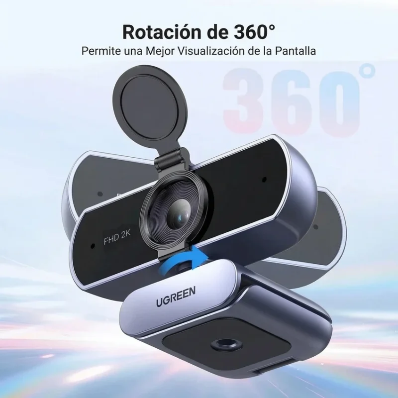 CAMARA UGREEN 2K FHD 30 FPS AUTOMATIC FOCUS (CM717)- 25442 BLACK