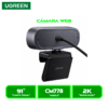 CAMARA UGREEN 2K 30fps CON MICROFONO DUAL Y ENFOQUE AUTOMATICO (CM778) 35626 BLACK