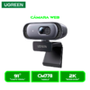 CAMARA UGREEN 2K 30fps CON MICROFONO DUAL Y ENFOQUE AUTOMATICO (CM778) 35626 BLACK