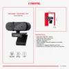 CAMARA WEB CYBERTEL HAMILTON CYB WC1001-FHD 1080P, C/MICROF USB