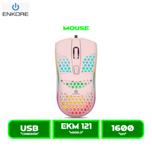 MOUSE ENKORE EKM121 GEOX PINK USB