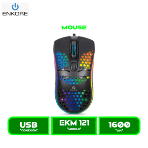 MOUSE ENKORE EKM121 GEOX BLACK USB